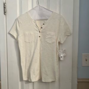 Cream colored tee